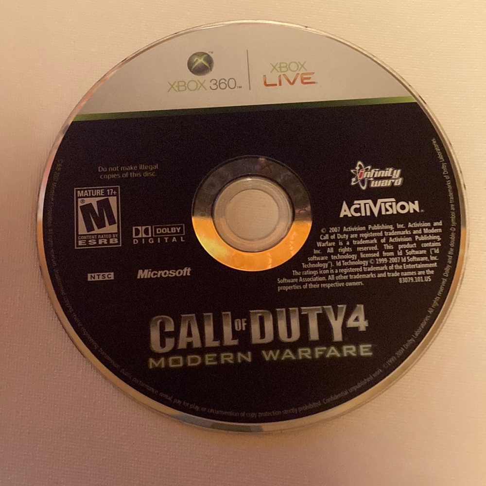 Call of duty 4 modern warfare for Xbox